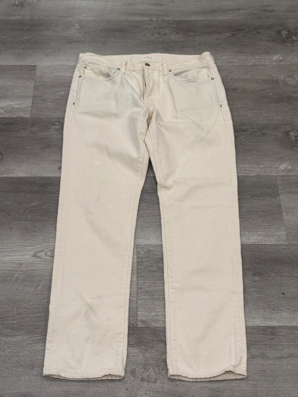Sid Mashbrun Clift Straight Leg Jean Stone Garment Dyded Stretch Denim Men 35X32